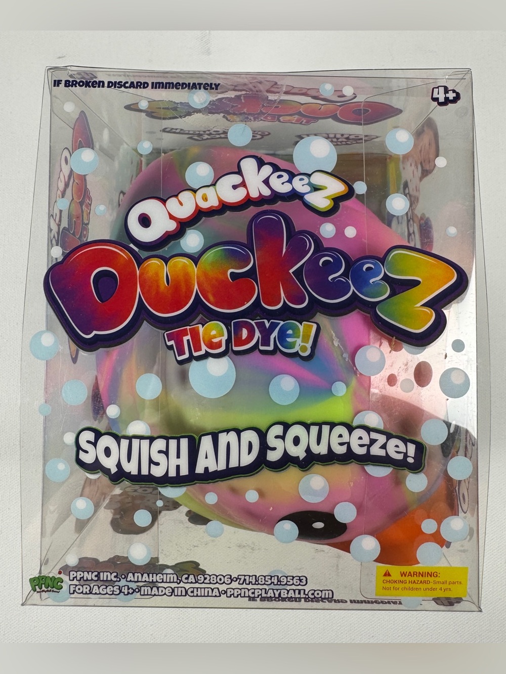 Quackeez Duckeez Tie Dye Squishy Rubber Duck Five Below Multicolor - Picture 3 of 3